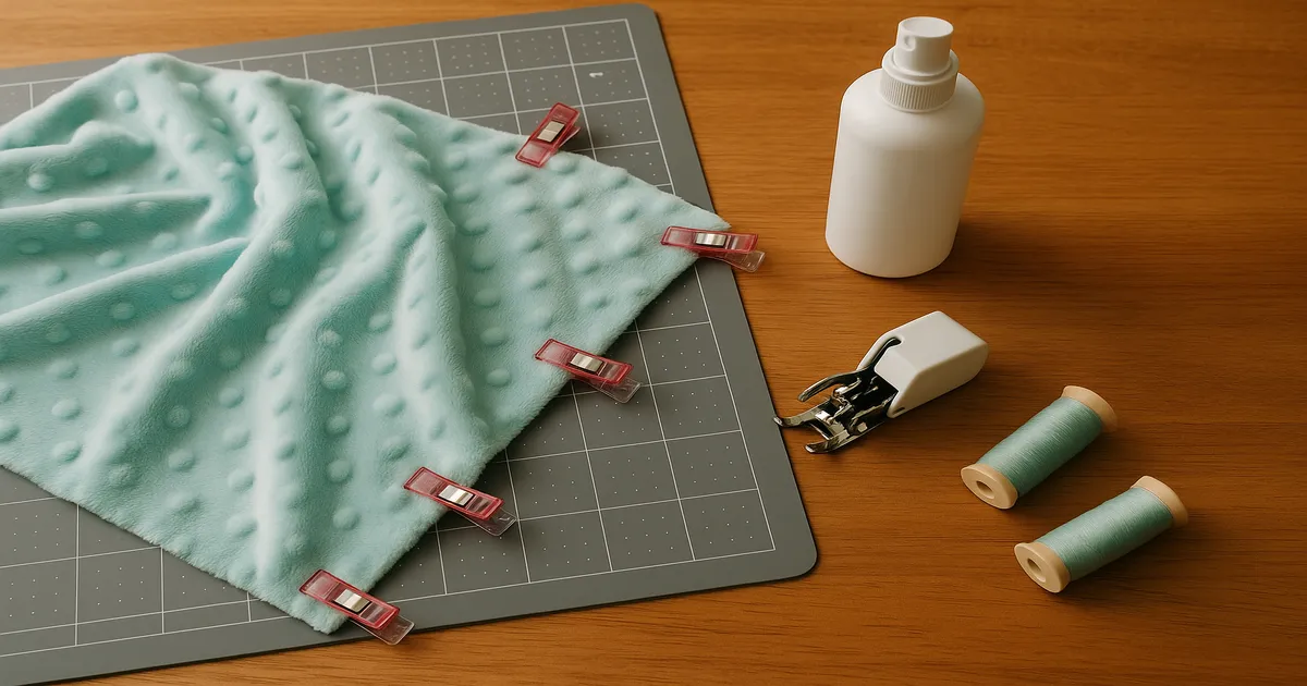 How to Keep Minky from Sliding When You Sew