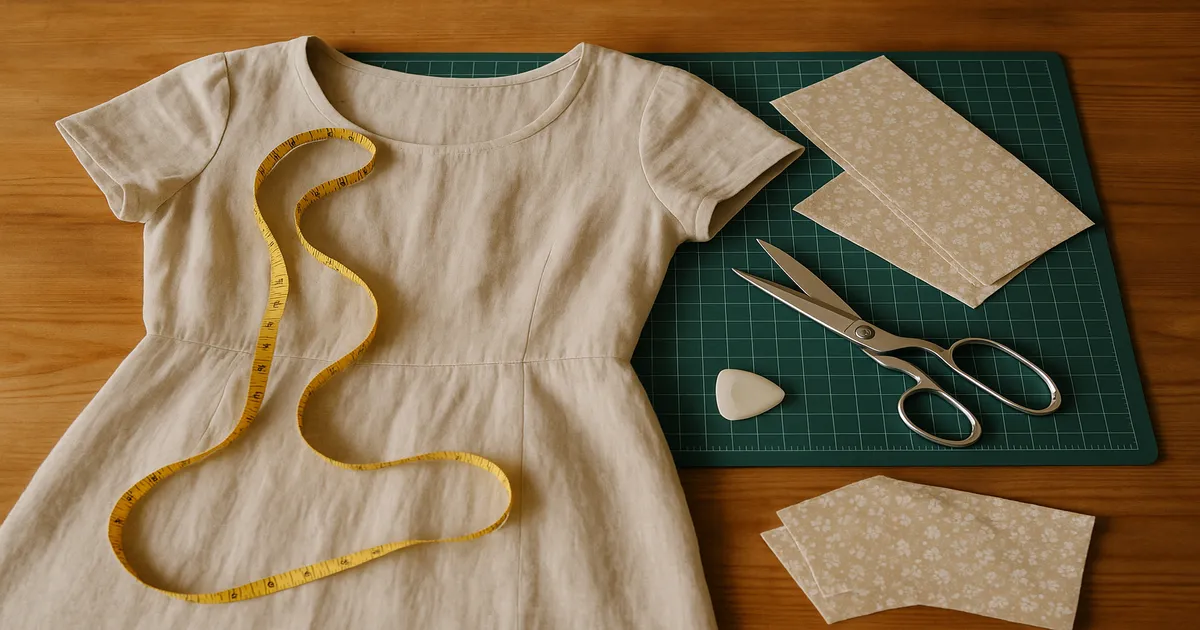 How to Lengthen a Dress and Add Sleeves