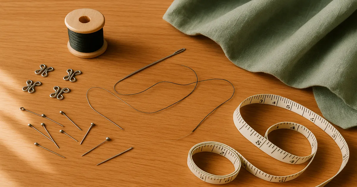 How to Sew Hook and Eye Closures by Hand